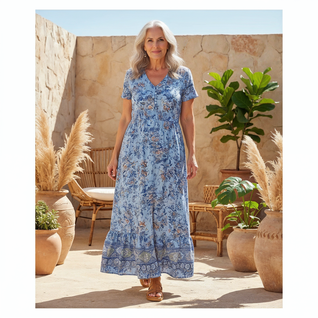 Connie - Abito maxi floreale