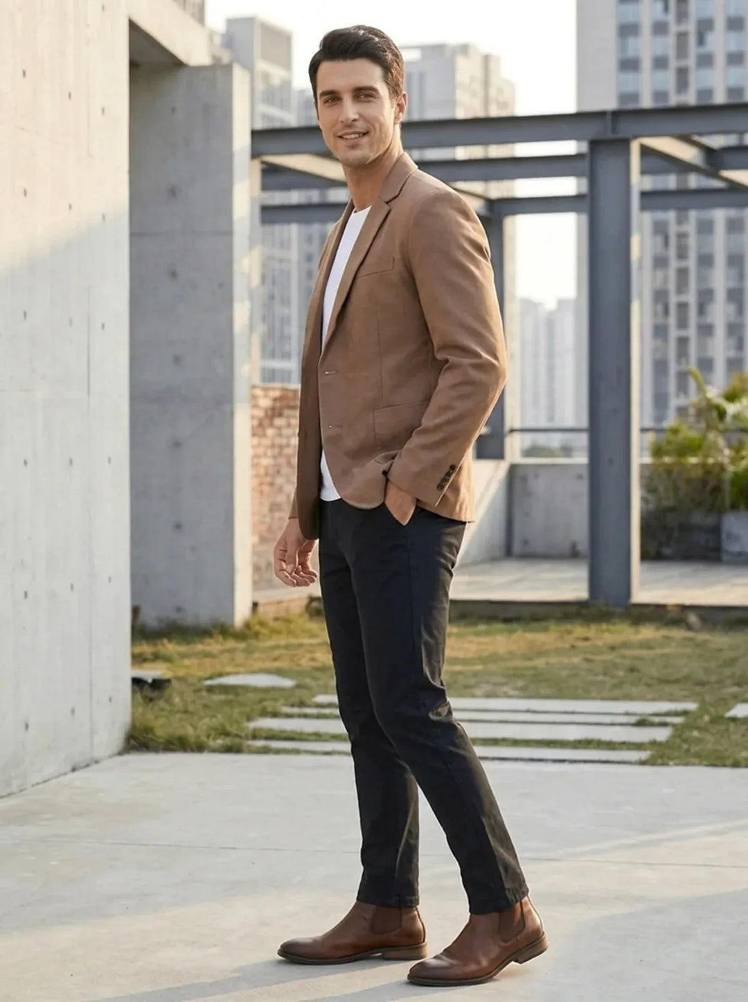 Kingston™ – Blazer semplice a due bottoni