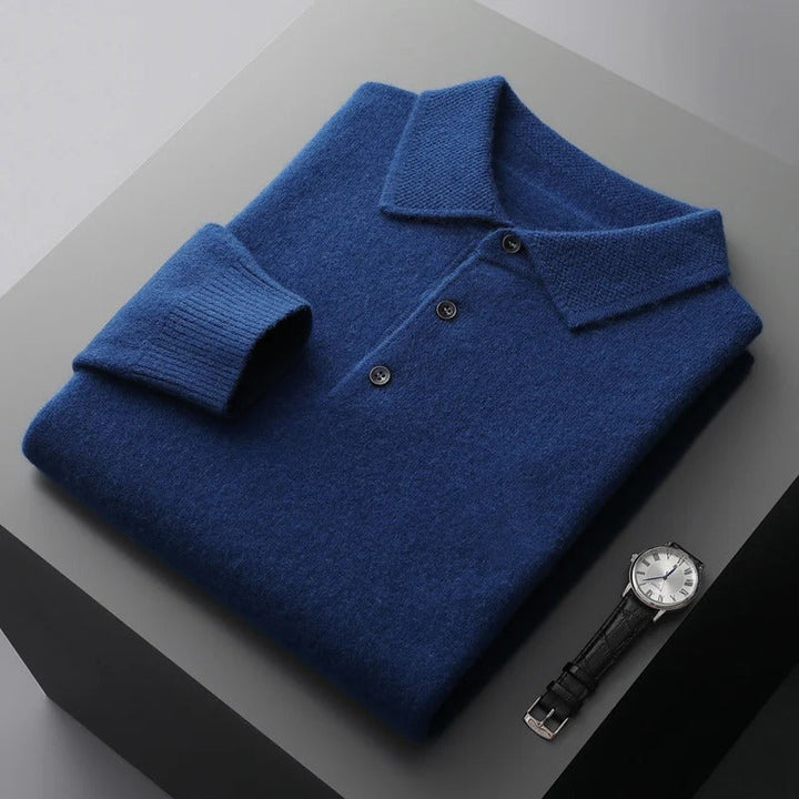 Tobias™ | Cashmere polo business sweater