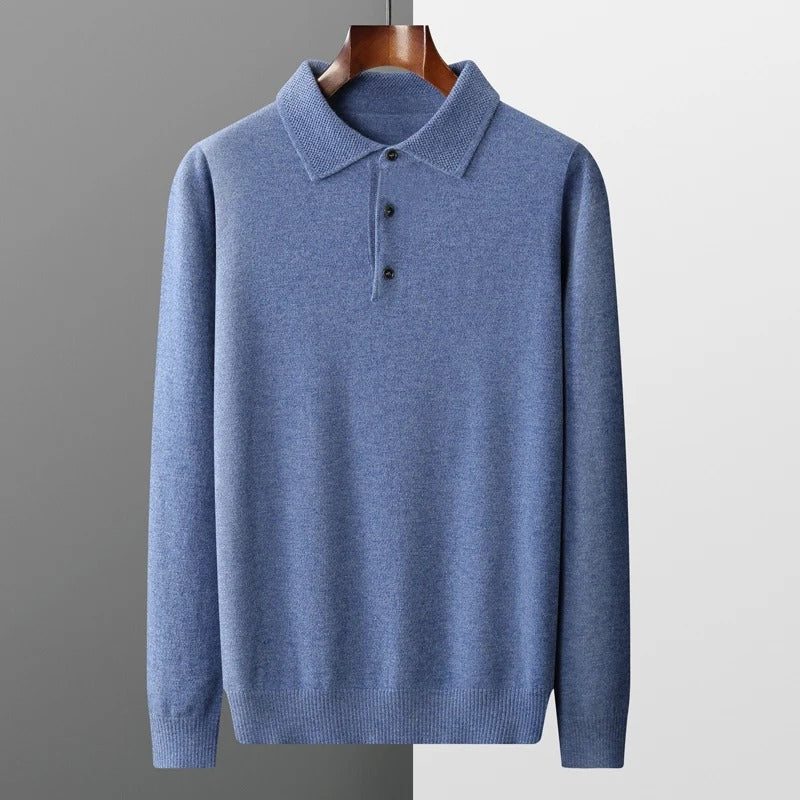 Tobias™ | Cashmere polo business sweater