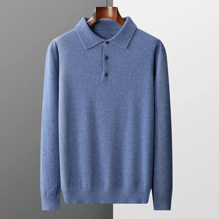 Tobias™ | Cashmere polo business sweater