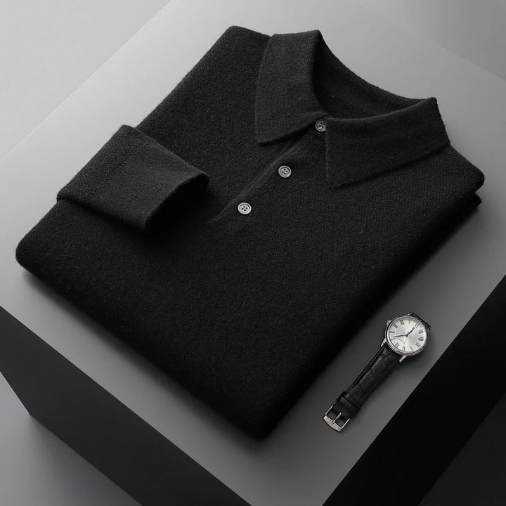 Tobias™ | Cashmere polo business sweater