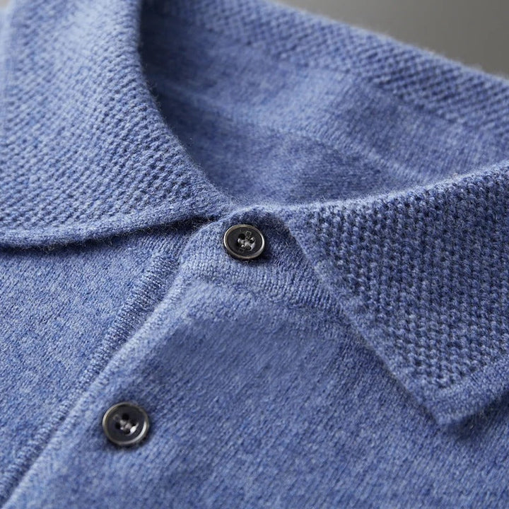 Tobias™ | Cashmere polo business sweater