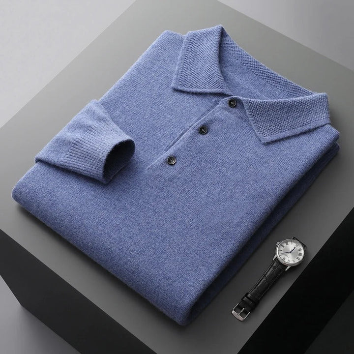 Tobias™ | Cashmere polo business sweater