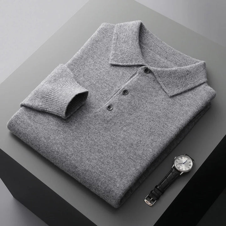 Tobias™ | Cashmere polo business sweater