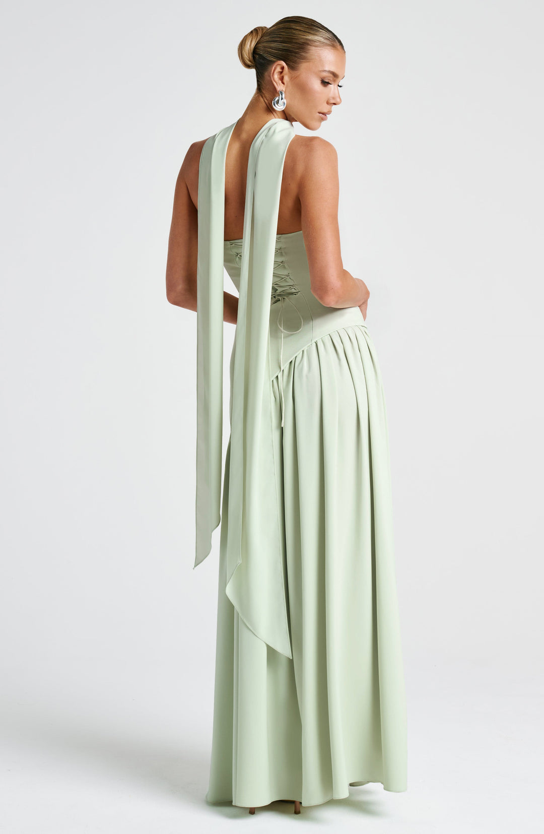 Vestido largo para mujer con abertura lateral