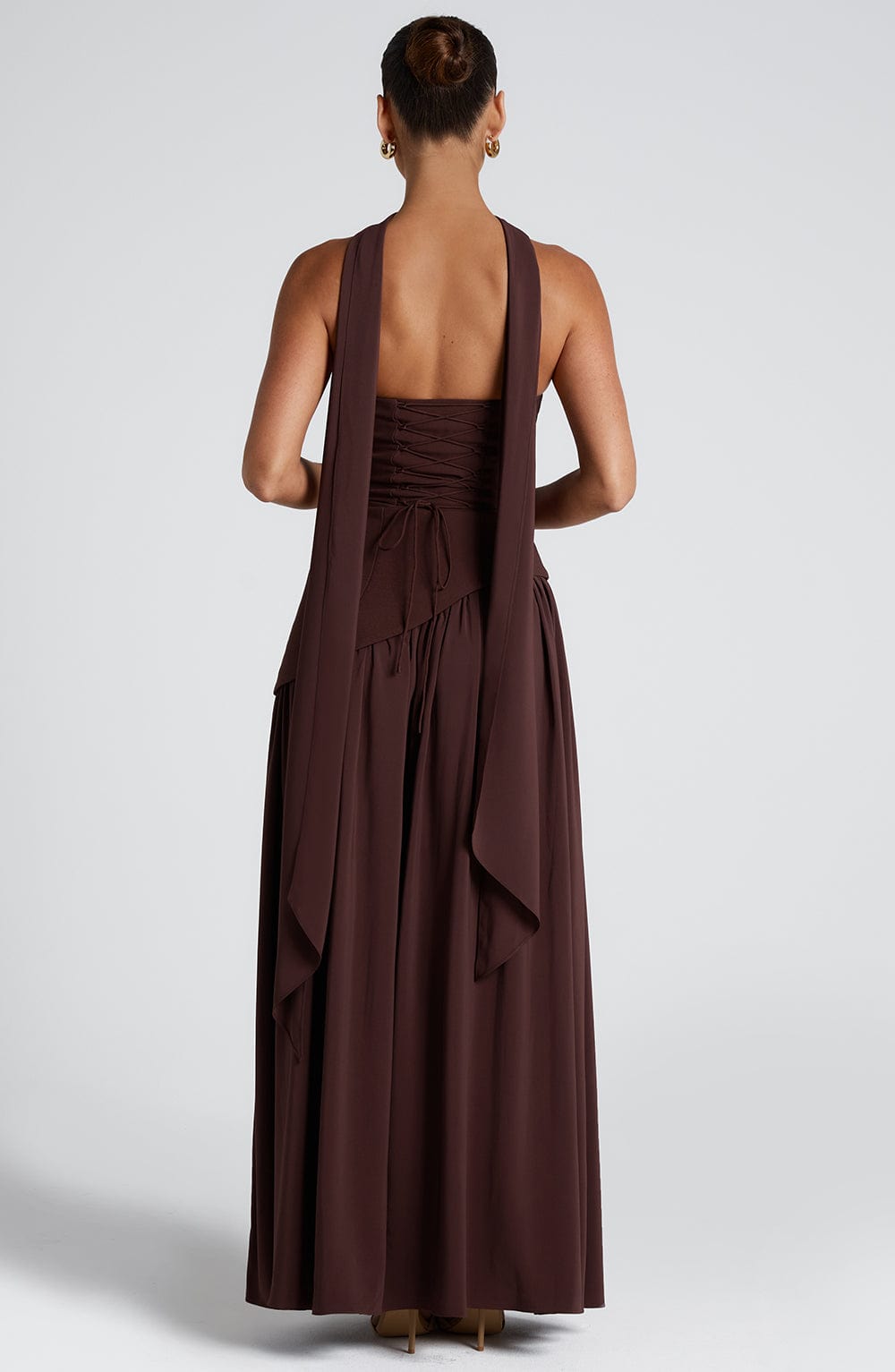 Vestido largo para mujer con abertura lateral