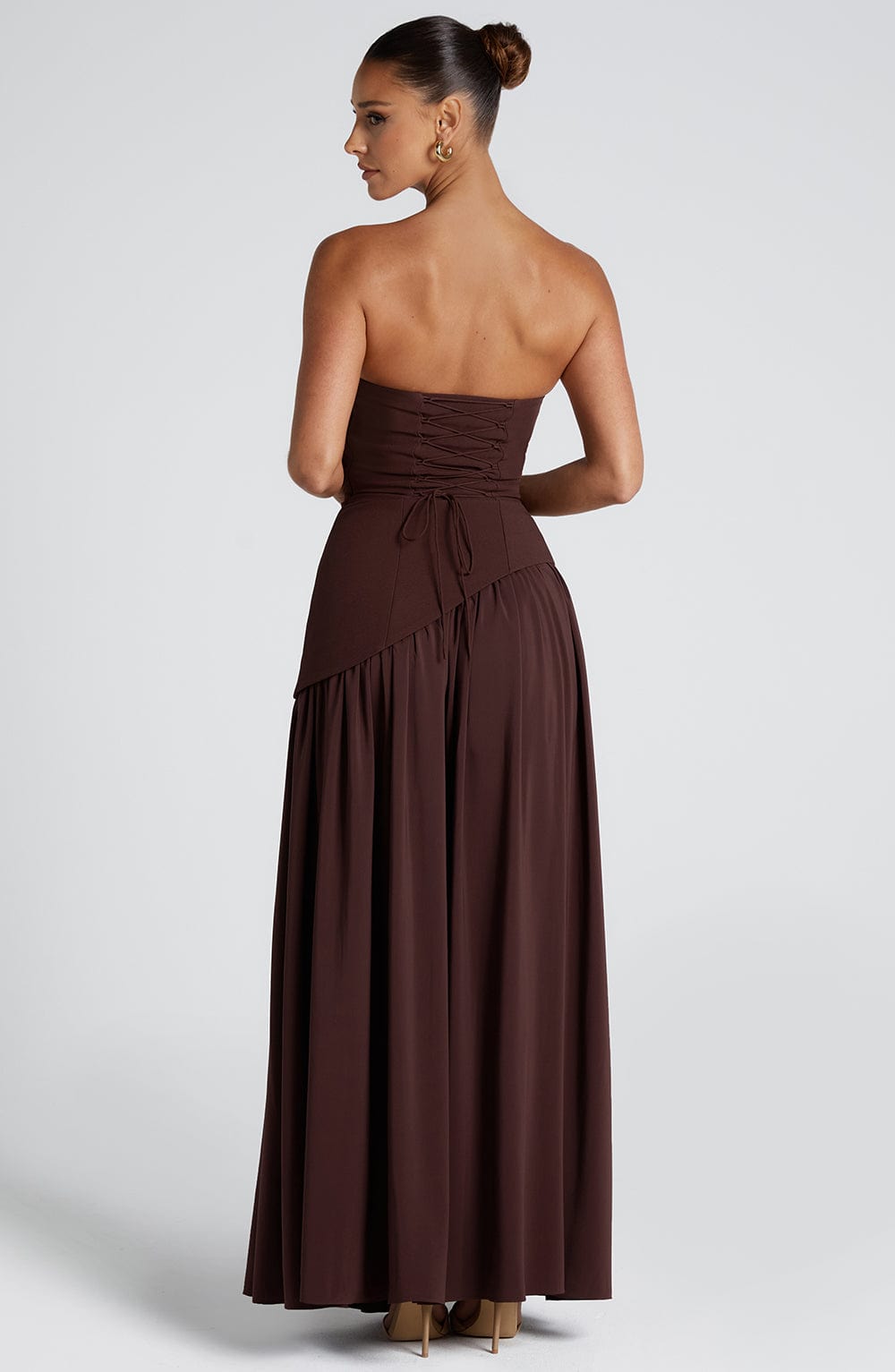 Vestido largo para mujer con abertura lateral