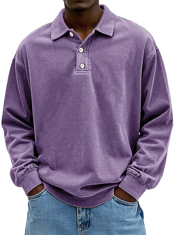 William™ - Vintage Long-Sleeve Polo