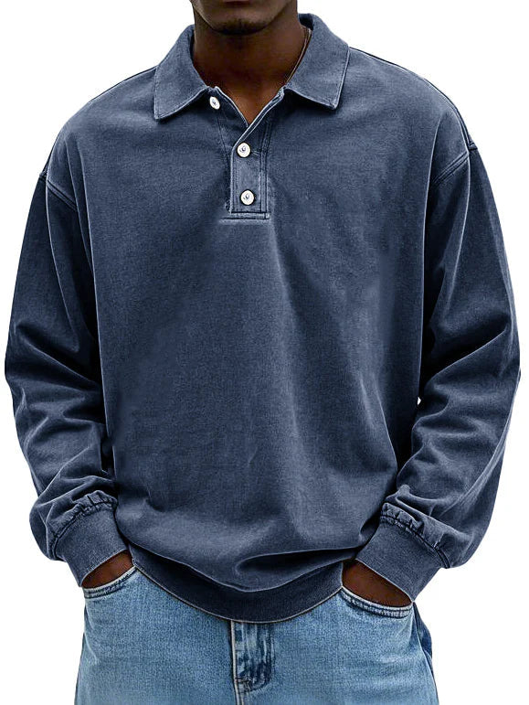 William™ - Vintage Long-Sleeve Polo